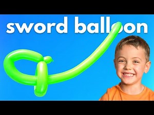 Make An Easy Balloon Sword for Beginners - Basic Sword Balloon Version 2 #balloonsword #swordballoon