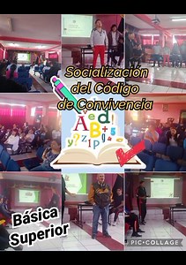 Socialización del Código de Convivencia 📖📌 ¿Qué es el Código de Convivencia? 🤔 Nuestro Código de Convivencia es un conjunto de normas y reglas que nos ayudan a vivir en armonía y respeto mutuo dentro de la institución educativa ✨. Su objetivo es promover un ambiente seguro y acogedor para todos los estudiantes, docentes, padres de familia y personal administrativo ❤️💛. - Es importante mantener un ambiente seguro y respetuoso: para que todos podamos aprender y crecer en un entorno positivo 🌟