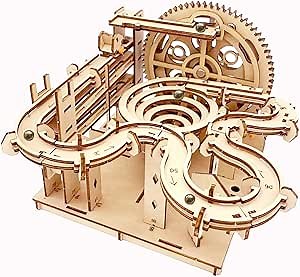 3D Puzzle Wooden Marble Run for Adults DIY Mechanical Puzzle Assembly Wood Crafts to Build Wood Model Kit for Adult Age 14+ Years Old