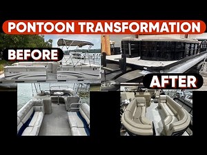 20 Year Old Pontoon Boat Made NEW Again (Total Restoration)