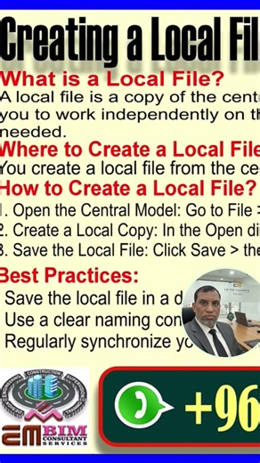 Title: Revit MEP: How to Create a Local File for Efficient CollaborationDescription
