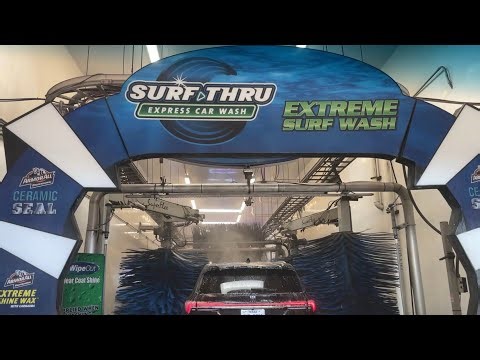 MacNeil Tunnel Wash with IDC Dryers at Surf Thru Express Car Wash in Bee Cave TX