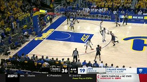 #Duke was on fire in first half vs. #Pittsburgh. 🔥 🎥: ESPN | CBS Sports College Basketball