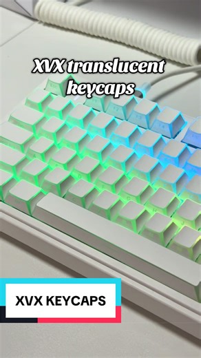 XVX translucent keycaps look very good with rgb on #keyboard #leycaps #xvxkeyboard #gamingkeyboard #keyboards