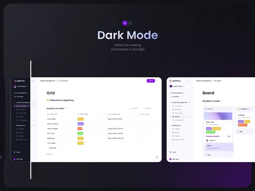 UI/UX Design for AppFlowly CRM - AI collaborative workspace
