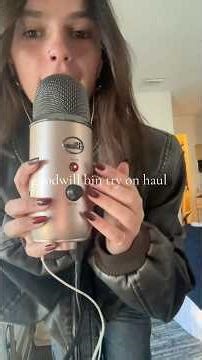 Goodwill bin try on haul ASMR