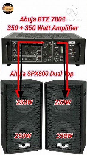 Ahuja BTZ 7000 Amplifier 700Watt /Ahuja SPX800 Dual Top