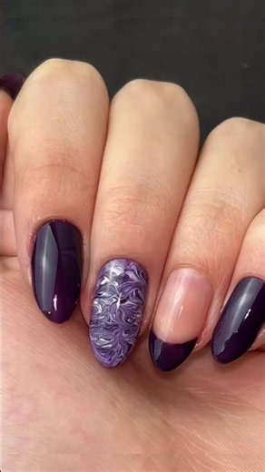Dark Purple Nails 💅#DarkPurpleNails #PurpleNails #NailArt #NailDesign #Beauty #Shorts #ViralShorts