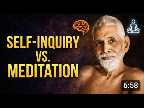 Self-Inquiry vs. Meditation: Why They’re Not the Same Practice