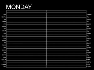 Blank Minimalist Weekly 24 Hour PDF Planner for Goodnotes and Others - Etsy UK