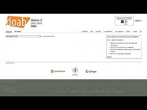 Directory of Open Access Books (DOAB)