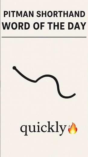 Pitman Shorthand | Word Practice #education #pitmanshorthand #stenography