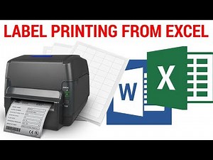 Label Printing By Excel in Word Tamil