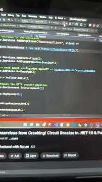 Stop failing APIs! 🔌 Implement Circuit Breaker in ASP.NET Core with Polly. #dotnet #programming