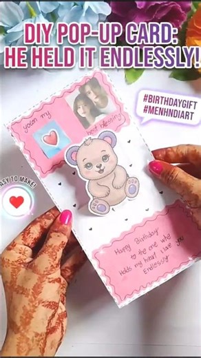DiY Pop-up card ideas #shorts #craft #viral #youtubeshorts