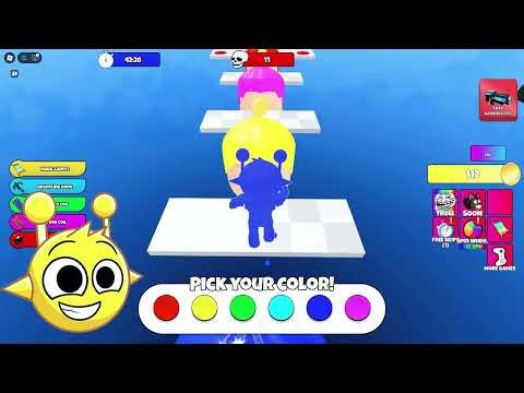 SPRUNKI Color Swap Chaos: Simon & Pinki Take Over Roblox! Roblox Sprunki US