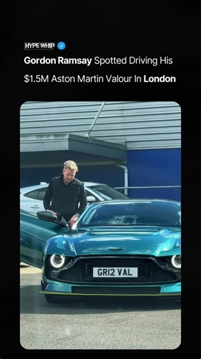 HYPEWHIP on Instagram: "🤌 The streets of London recently became a runway for automotive royalty when celebrity chef Gordon Ramsay was spotted piloting his ultra-rare, $1.5 million Aston Martin Valour. This exclusive supercar is a purist’s dream, boasting a massive twin-turbo V12 engine mated to a manual transmission that defies modern automated trends. One of only 110 examples worldwide, Ramsay’s specific model features a stunning “1959 Racing Green” finish that pays tribute to Aston Martin’s h