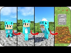 Baby Milo vs. Life in Minecraft 😮 If the Life Cycle Existed in Minecraft - Roleplay with Vita