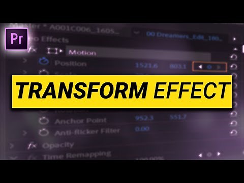 How to create MOTION BLUR with TRANSFORM EFFECT (Premiere Pro Tutorial)