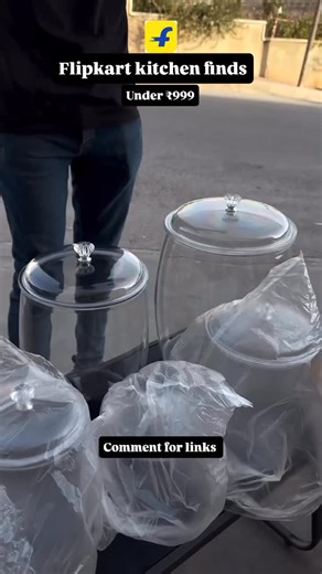 Flipkart | Amazon | Meesho Finds | Organise your kitchen like a pro ✨ Premium Transparent Kitchen Storage Containers 🫙 From 1KG to 20KG capacity – perfect for rice, atta,... | Instagram