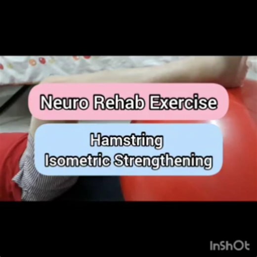 THIS EXERCISE CAN HELP NEURO PATIENTS💪💪💪 (#777 Hamstring Isometric Exercise)