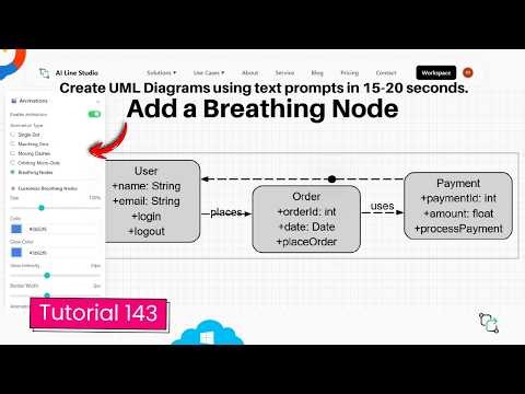 UML Animation Tutorial Breathing Node AI Line Studio 143