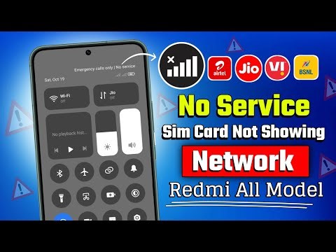 Mi Redmi Network Problem | Sim No Service | Network Not Showing Problem Solution