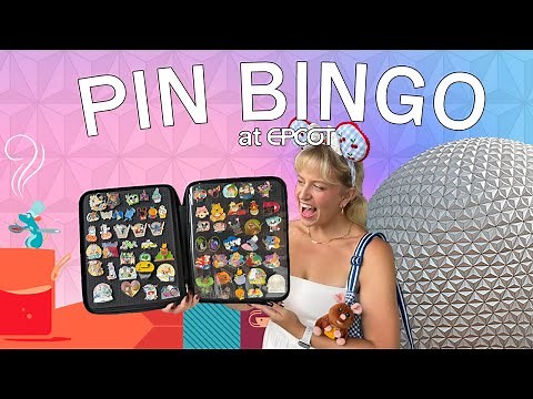AMAZING Disney Pin Trading BINGO Challenge at EPCOT!