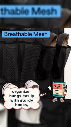 GORILLA GRIP Over the Door Shoe Organizer for Small Spaces