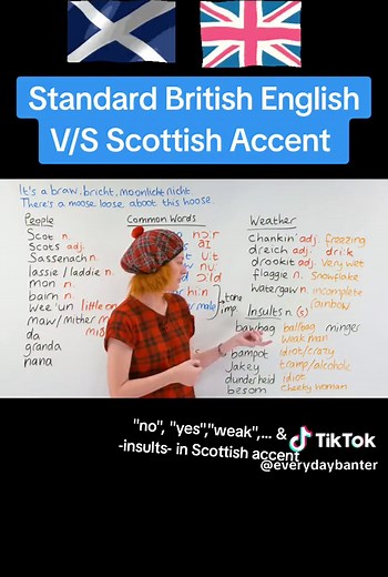 Learn some #scottishaccent from yt/EnglishJade