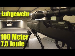 Luftgewehr 7,5 Joule auf 100 Meter