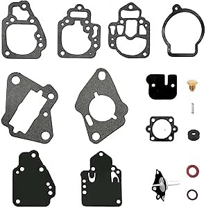 Carburetor Rebuild Kit Compatible with Mercury Mariner 6 8 9.9 10 25 20 25 HP, Replace 1395-9761 1395-9725 1395-9179