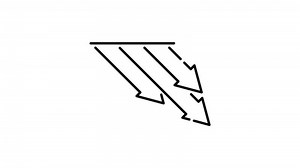 Download financial decline outline icon animation. transparent background for free