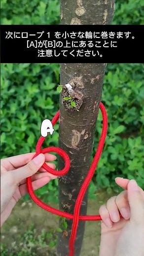 [How to tie] Running bowline! Useful for gardening, outdoor sports, and securing equipment [Runni...