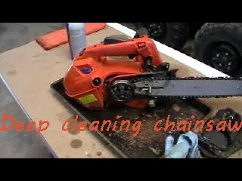 How to deep clean a chainsaw!