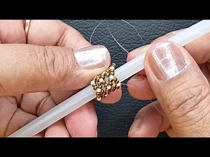 Quick & Easy Seed bead Netting Technique/Beading Tutorial Diy