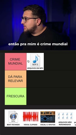 Parte 1: Ranking piores coisas na mixagem
