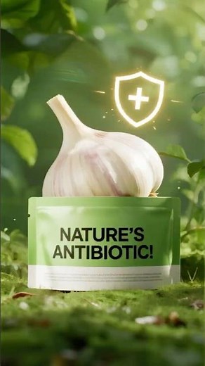 Garlic = Nature’s Antibiotic 🧄 | Immune Boost in 60 Seconds!