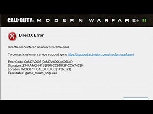 How To Fix “DirectX Error” In Call of Duty | Fixed Call of Duty Error Code 0x80070057