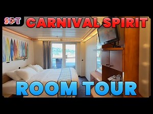 Carnival Spirit Balcony Room Tour | Alaska Cruise 2025
