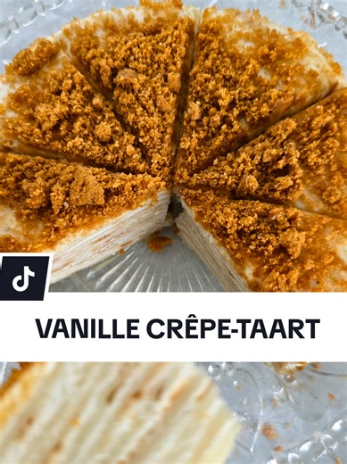 Vanille crêpe-taart recept (laag in calorieën)