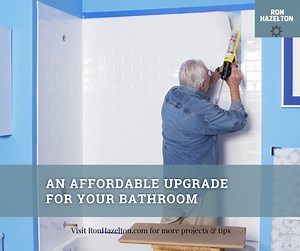 If you want the look of tile without the expense, the answer may be a shower surround just like this one. These shower surround panels are a great solution if you want to refresh and brighten up your bathroom. Plus, they can hide stained, old, and dingy walls. #shower #showersurround #tiles #diy #diyshower #bath #bathtime | HouseCalls