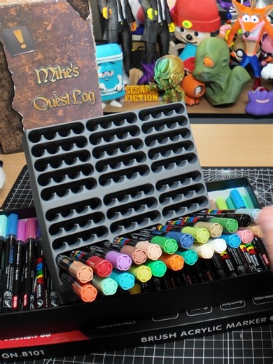 3D Printed Acrylic Marker Pen Holder STL Design