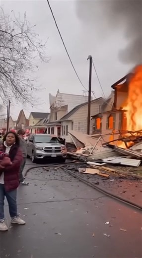 35K views · 99 reactions | House Explosion and Massive Fire Building Collapses on Itself | Feel Alone | Facebook