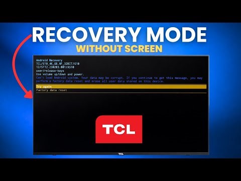 [2026] TCL TV Forced Hard Reset | Recovery Mode (Google/Android)
