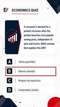 Economics Revision Quiz: Consumer Demand MCQ Practice