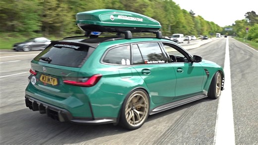 Watching classic and modern sports cars roll out together