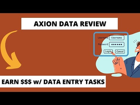 At Home Data Entry Work w/ Axion Data Entry (Review)