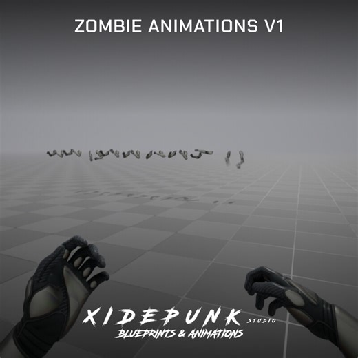 Unreal Engine 5 First Person Zombie Animation V1, xidePunk Studio