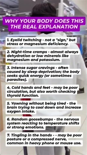 Strange body reactions explained in simple science